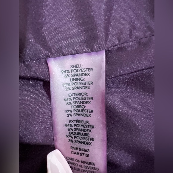 Calvin Klein Open Front Burgundy Blazer Size 6 - Picture 5 of 7